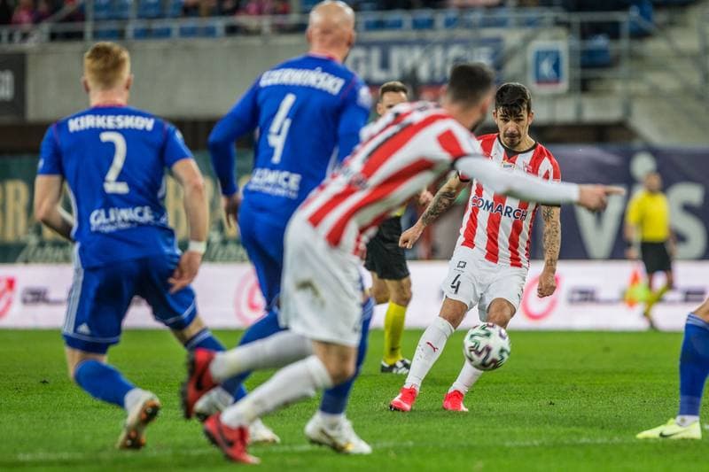 Football. PKO BP Ekstraklasa. Piast Gliwice - Cracovia Krakow. 22.02.2020