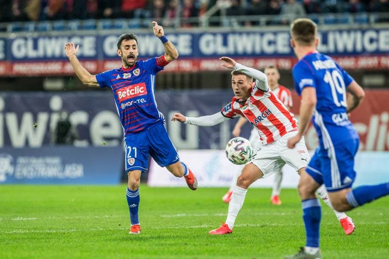 Football. PKO BP Ekstraklasa. Piast Gliwice - Cracovia Krakow. 22.02.2020