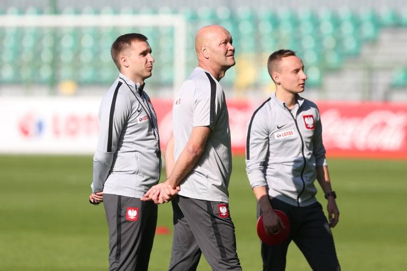 Football. Poland national team. Training. 12.10.2018