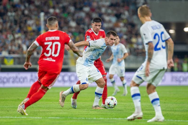 Football. UEFA Champions League. Dynamo Kyiv - Benfica. 17.08.2022