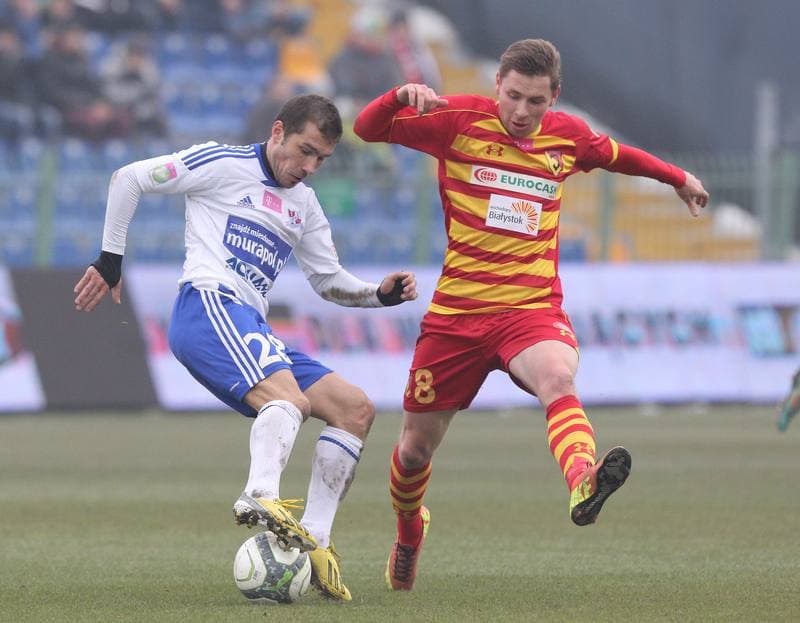 Football. T-Mobile Ekstraklasa. Podbeskidzie Bielsko-Biala - Jagiellonia Bialystok. 23.02.2013