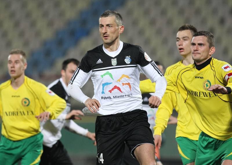 Football. II liga - grupa Zachodnia. Energetyk ROW Rybnik - Tur Turek. 12.04.2013