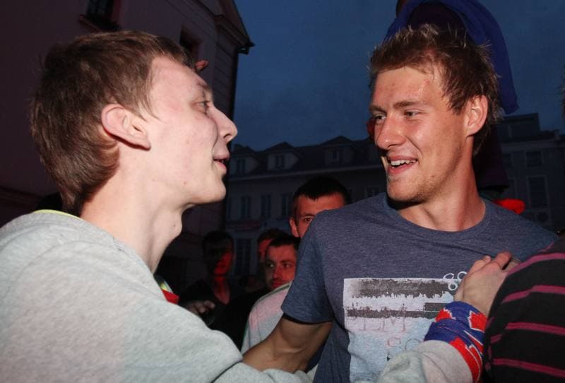 Football. Piast Gliwice. Celebration. 02.06.2013
