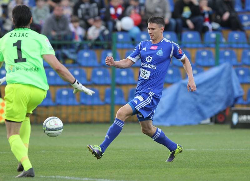 Football. T-Mobile Ekstraklasa. Podbeskidzie Bielsko Biala - Ruch Chorzow. 03.08.2014