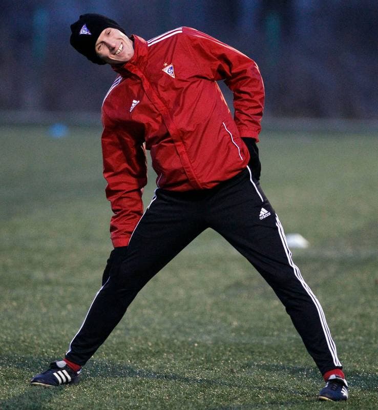 Football. Gornik Zabrze. Training. 08.01.2014