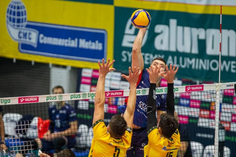 Volleyball. PlusLiga. Aluron Warta CMC Zawiercie - Grupa Azoty ZAKSA Kedzierzyn-Kozle. 09.10.2022