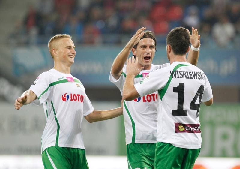 Football. T-Mobile Ekstraklasa. Piast Gliwice - Lechia Gdansk. 01.08.2014