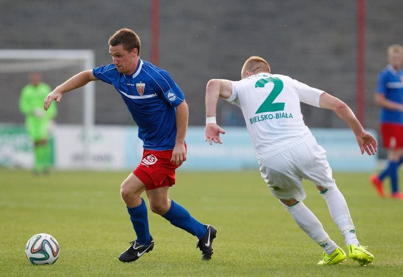 Football. III Liga Opolsko - Slaska. Polonia Bytom - Rekord Bielsko Biala. 10.08.2014