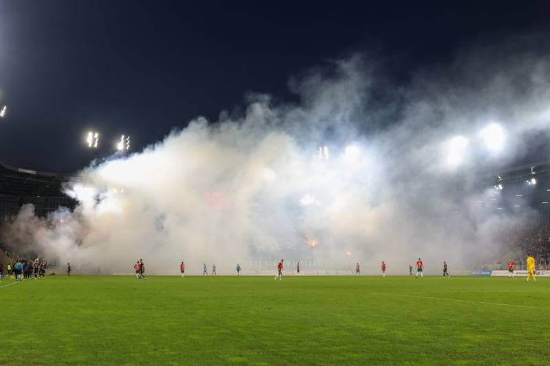 Football. Fortuna I Liga. Zaglebie Sosnowiec - Polonia Warszawa. 08.10.2023
