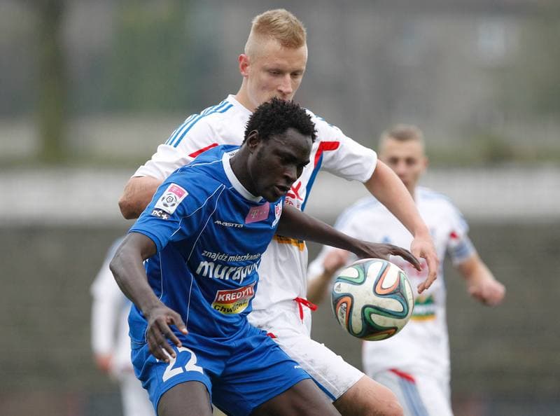 Football. III Liga Opolsko - Slaska. Gornik II Zabrze - Podbeskidzie II Bielsko Biala. 14.11.2014