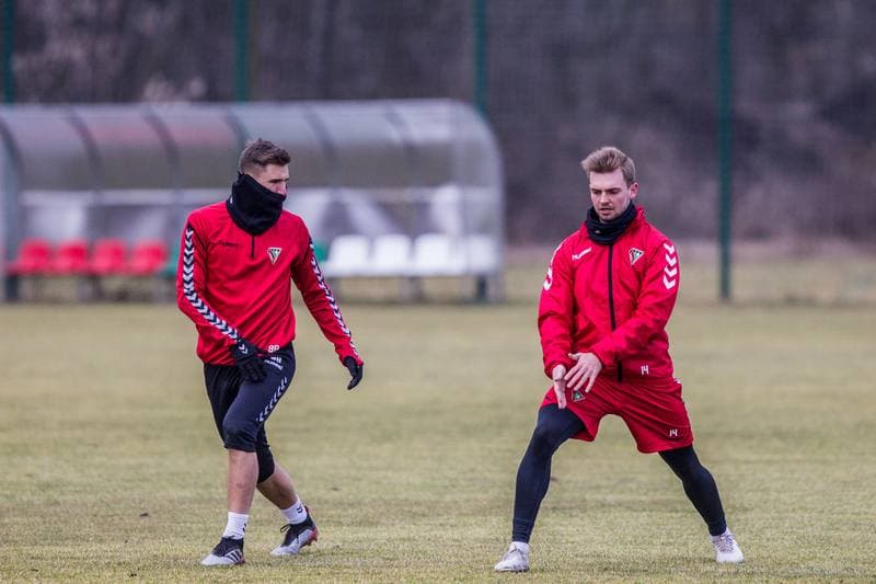 Football. Zaglebie Sosnowiec. Training. 20.02.2020