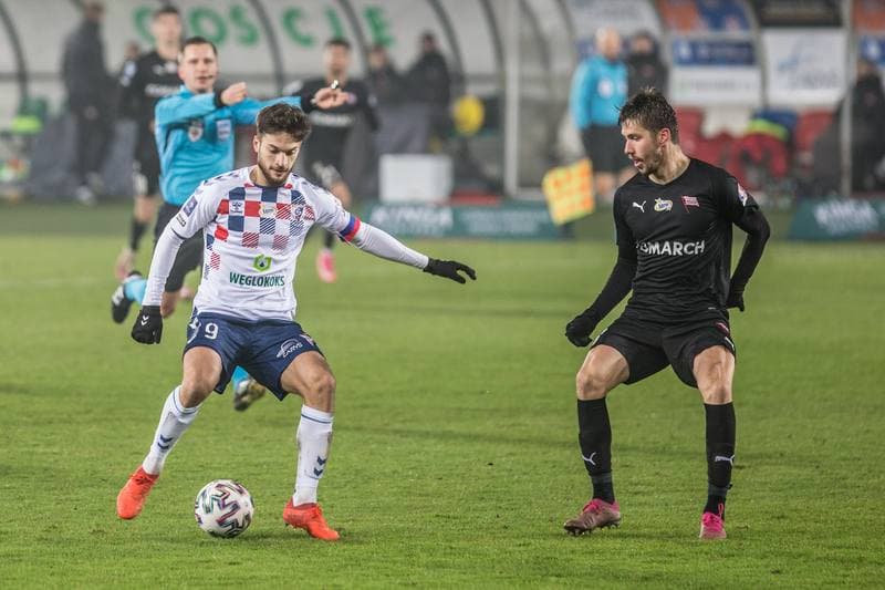 Football. PKO BP Ekstraklasa. Gornik Zabrze - Cracovia Krakow. 12.12.2020