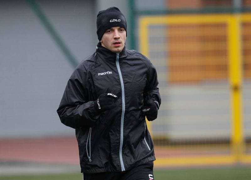 Football. GKS Katowice. Training. 12.01.2015