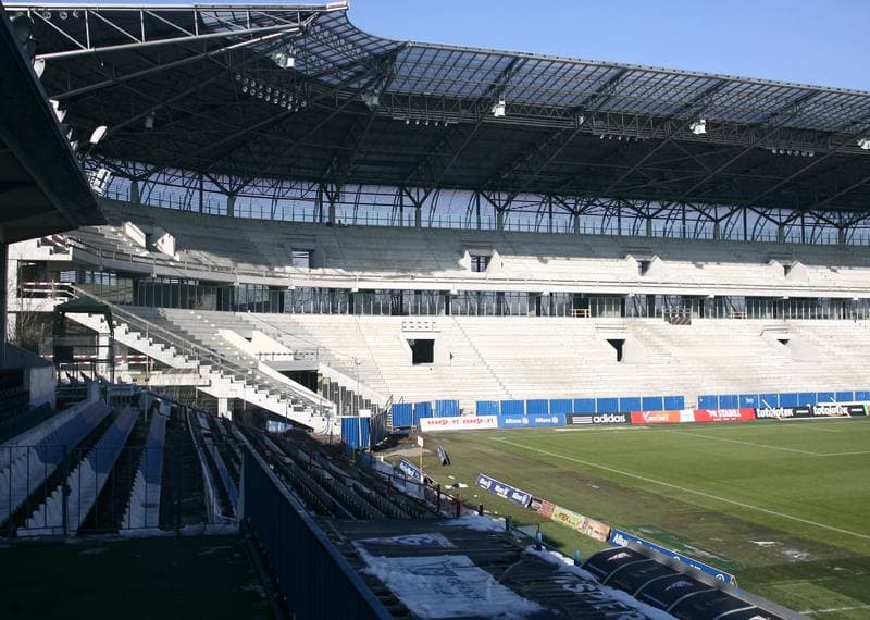 Football. T-Mobile Ekstraklasa. Gornik Zabrze - Stadion. 12.02.2015