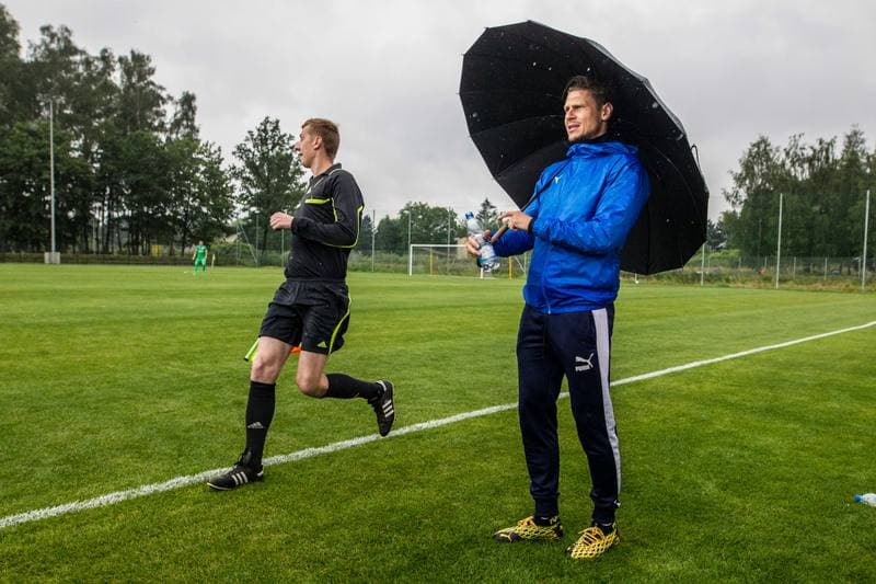 Football. Sparing. LKS Goczalkowice Zdroj - Wieczysta Krakow. 11.07.2020