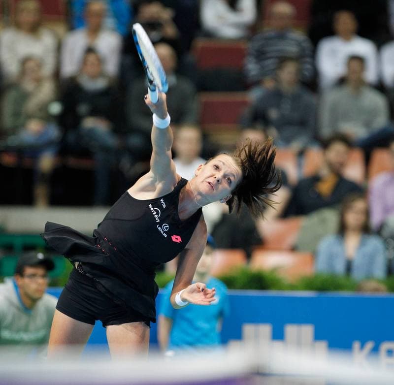 Tennis. Katowice Open. Agnieszka Radwanska - Klara Koukalova. 10.04.2015