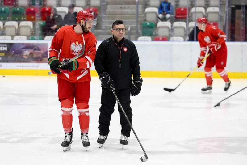 Ice Hockey. Poland national team. Training. 03.02.2024
