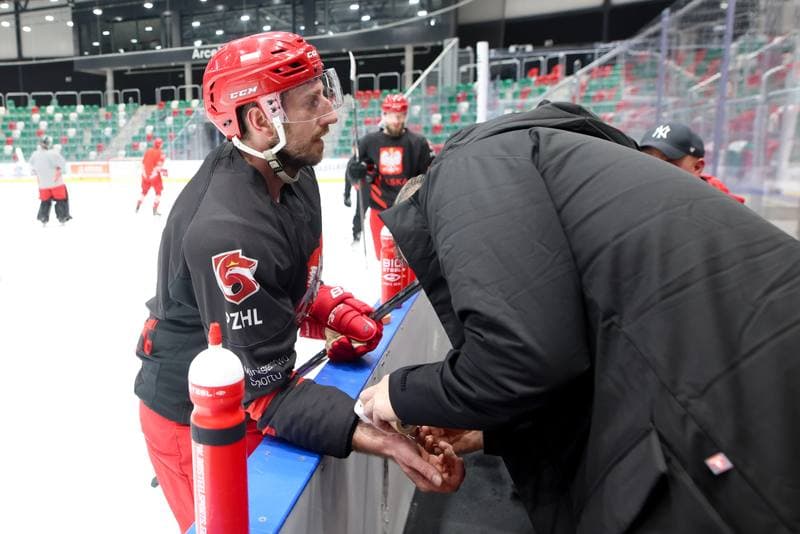 Ice Hockey. Poland national team. Training. 03.02.2024