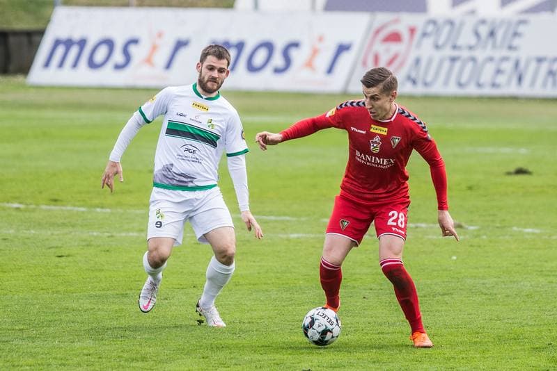 Football. Fortuna I Liga. Zaglebie Sosnowiec - GKS Belchatow. 18.04.2021