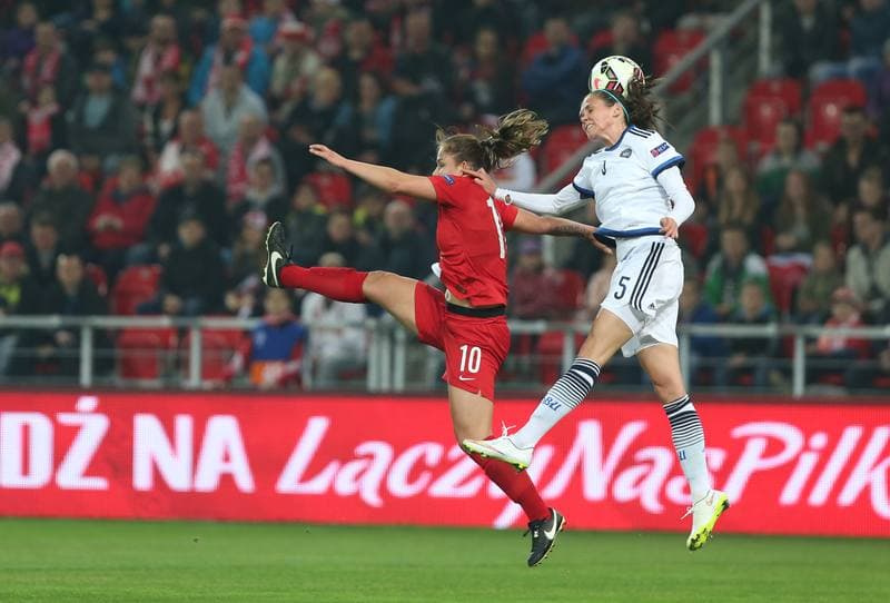 Football. Women's European Championship Qualifiers. Poland - Denmark. 07.04.2016