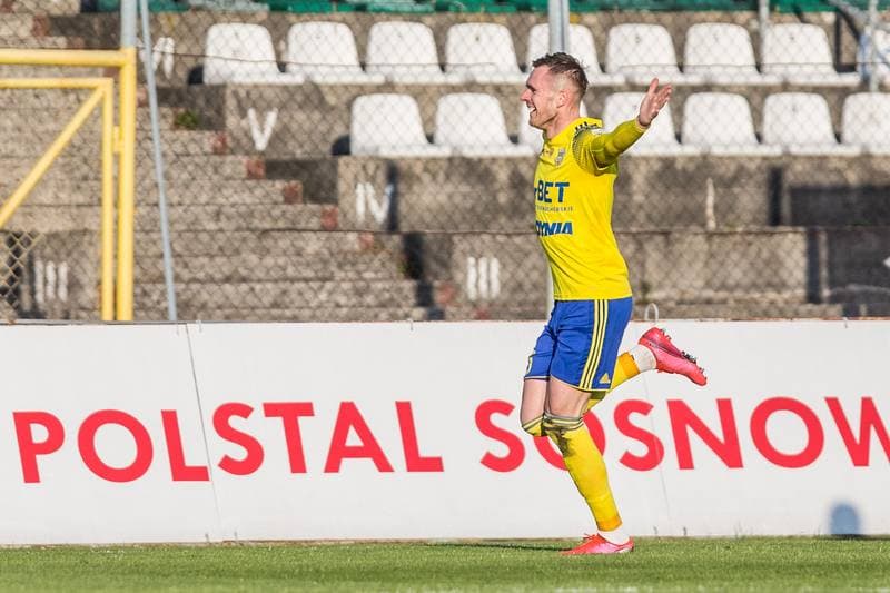 Football. Fortuna I Liga. Zaglebie Sosnowiec - Arka Gdynia. 28.04.2021