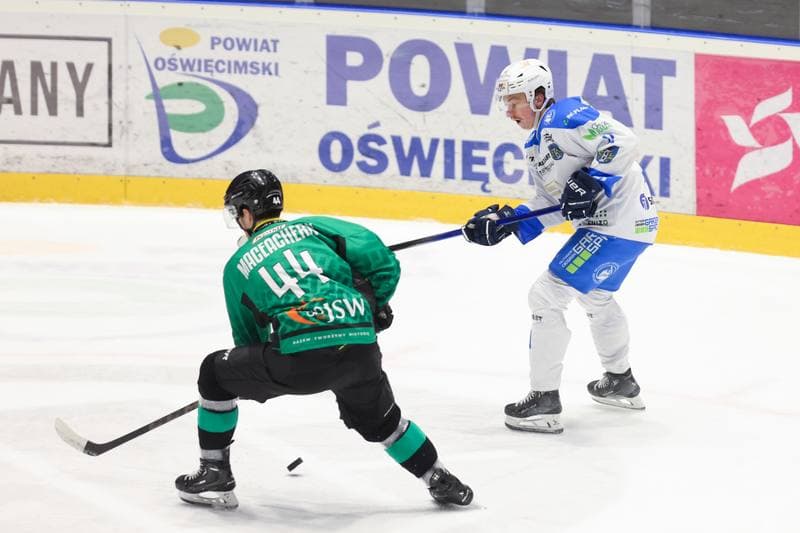 Ice Hockey. Tauron Hokej Liga. Re-Plast Unia Oswiecim - JKH GKS Jastrzebie. 18.02.2024