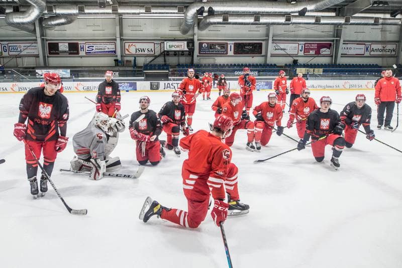 Ice Hockey. Poland national team. Training. 02.05.2021