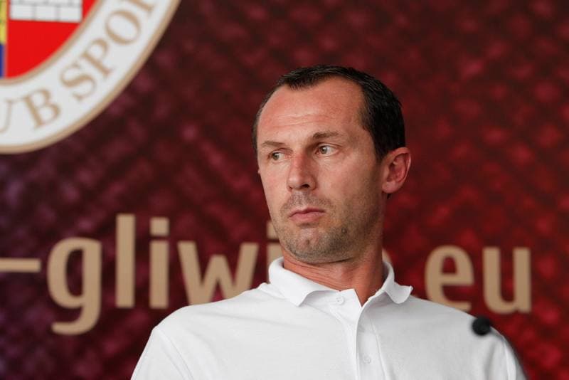 Football. Piast Gliwice. Press Conference. 01.09.2016