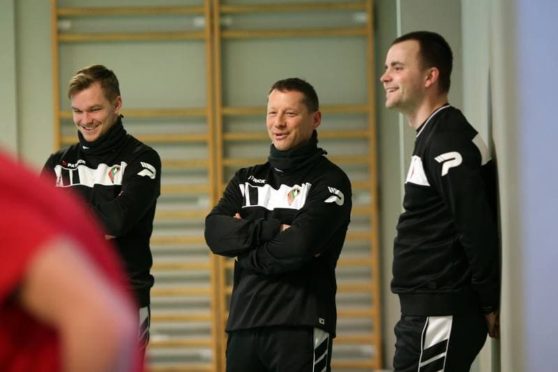 Football. Zaglebie Sosnowiec. Training. 09.01.2017