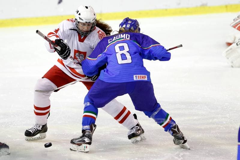 Ice Hockey. U18 Women's World Championship. Poland - Italy. 12.01.2017