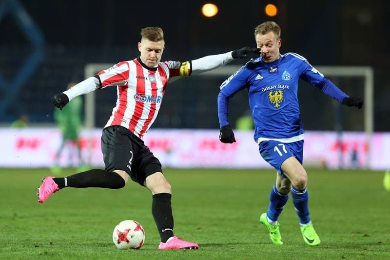 Football. Lotto Ekstraklasa. Ruch Chorzow - Cracovia Krakow. 10.02.2017