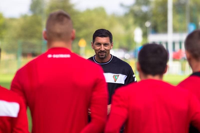 Football. Zaglebie Sosnowiec. Training. 21.08.2017