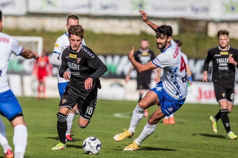 Football. Fortuna I Liga. Zaglebie Sosnowiec - Podbeskidzie Bielsko-Biala. 24.10.2021