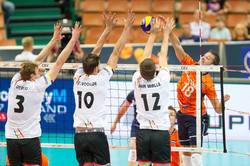 Volleyball. CEV EuroVolley. Netherlands - Belgium. 28.08.2017