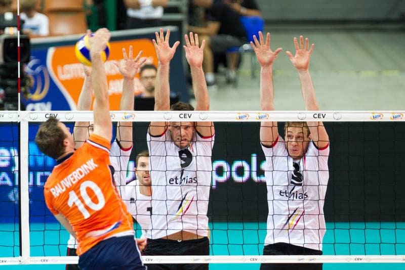 Volleyball. CEV EuroVolley. Netherlands - Belgium. 28.08.2017