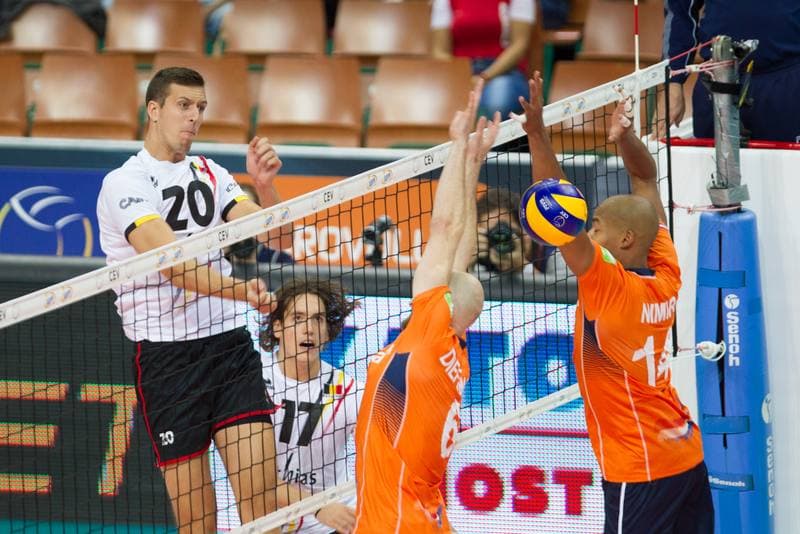 Volleyball. CEV EuroVolley. Netherlands - Belgium. 28.08.2017