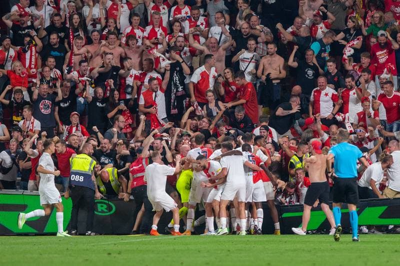 Football. UEFA Conference League. Slavia Prague - Rakow Czestochowa. 25.08.2022