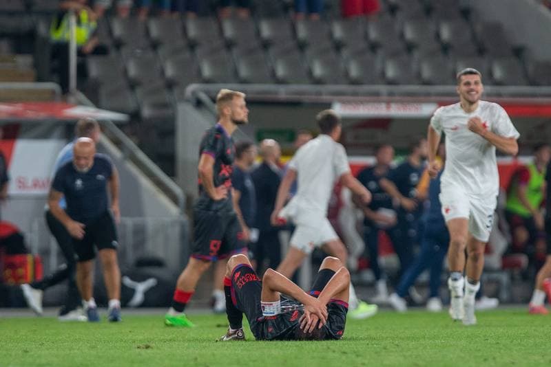Football. UEFA Conference League. Slavia Prague - Rakow Czestochowa. 25.08.2022