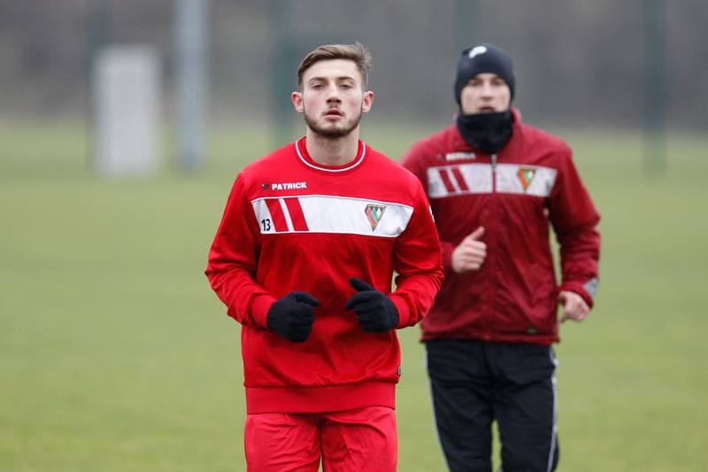 Football. Zaglebie Sosnowiec. Training. 08.01.2018