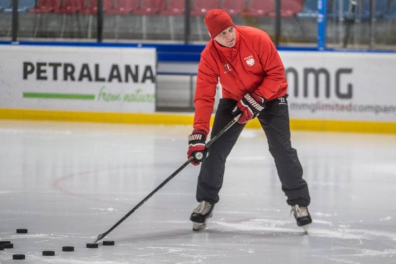 Ice Hockey. Poland national team. Training. 13.12.2021