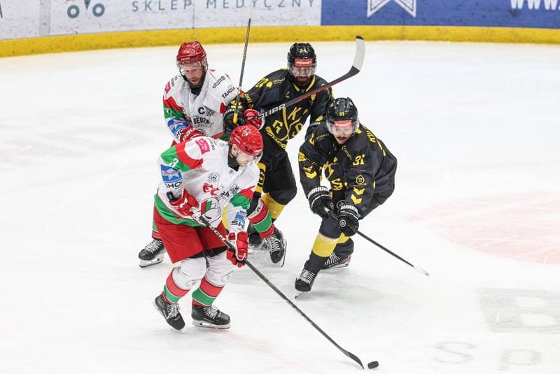 Ice Hockey. Tauron Hokej Liga. EC Bedzin Zaglebie Sosnowiec - GKS Katowice. 01.12.2024