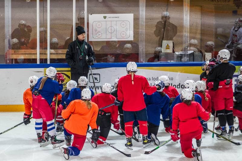 Ice Hockey. Poland national team. Training. 04.01.2022