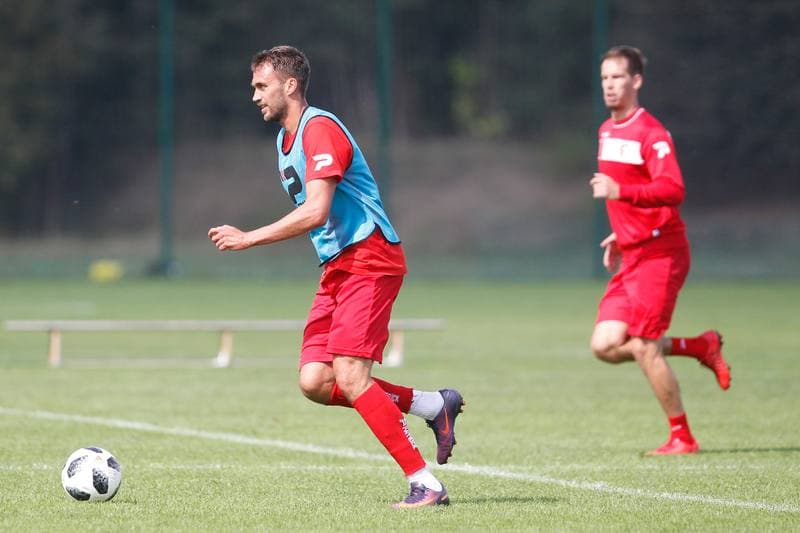 Football. Zaglebie Sosnowiec. Training. 06.09.2018