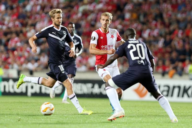 Football. UEFA Europa League. Slavia Prague - Girondins Bordeaux. 20.09.2018