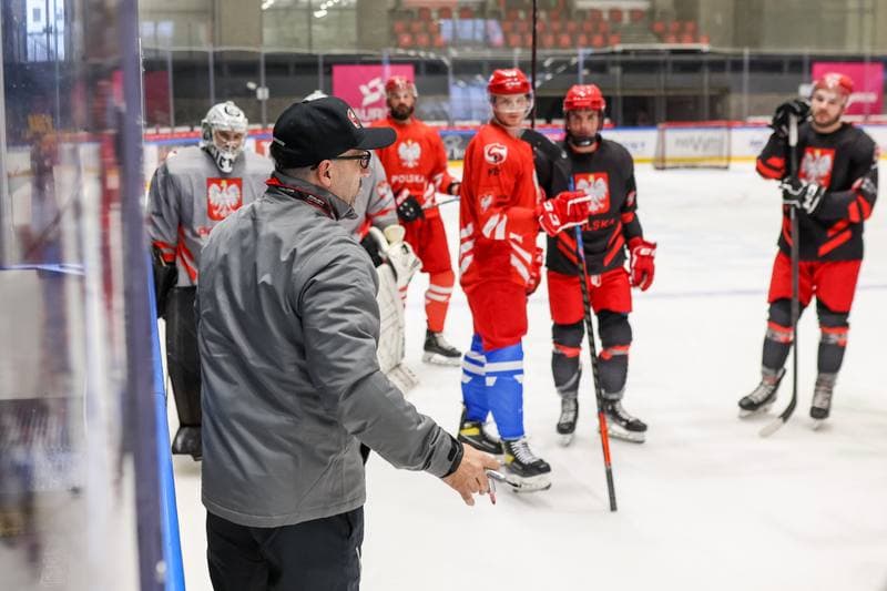 Ice Hockey. Poland national team. Training. 17.04.2023