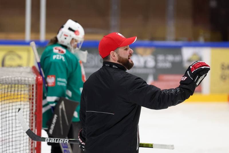 Ice Hockey. Poland national team. Training. 05.02.2024