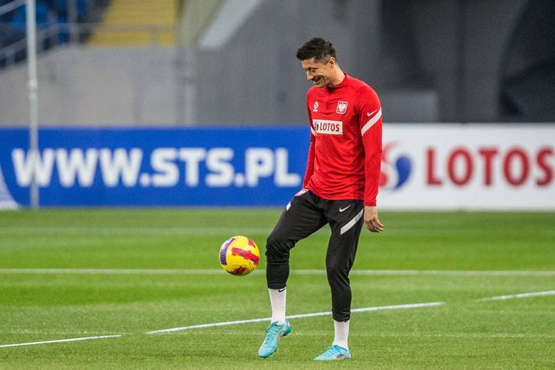 Football. Poland national team. Training. 21.03.2022