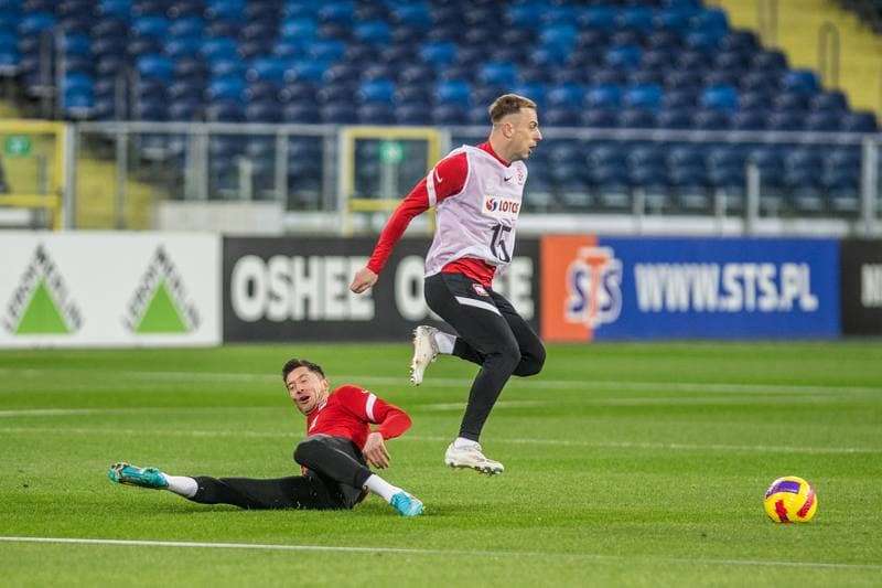 Football. Poland national team. Training. 21.03.2022
