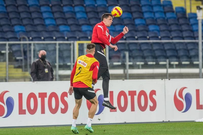 Football. Poland national team. Training. 21.03.2022