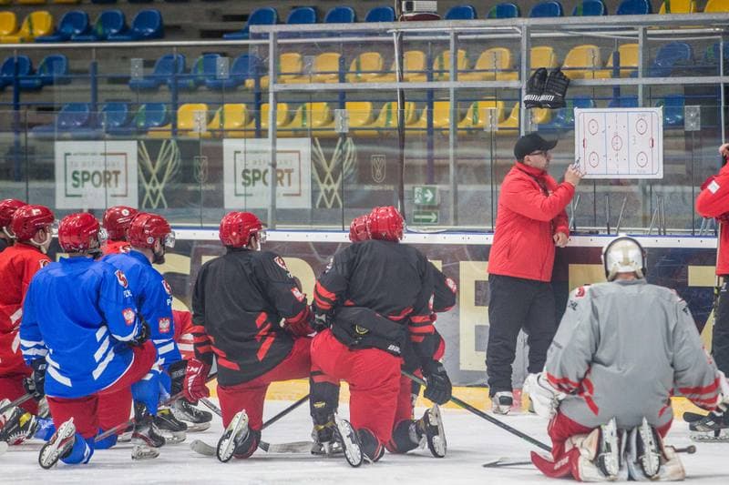 Ice Hockey. Poland national team. Training. 06.04.2022